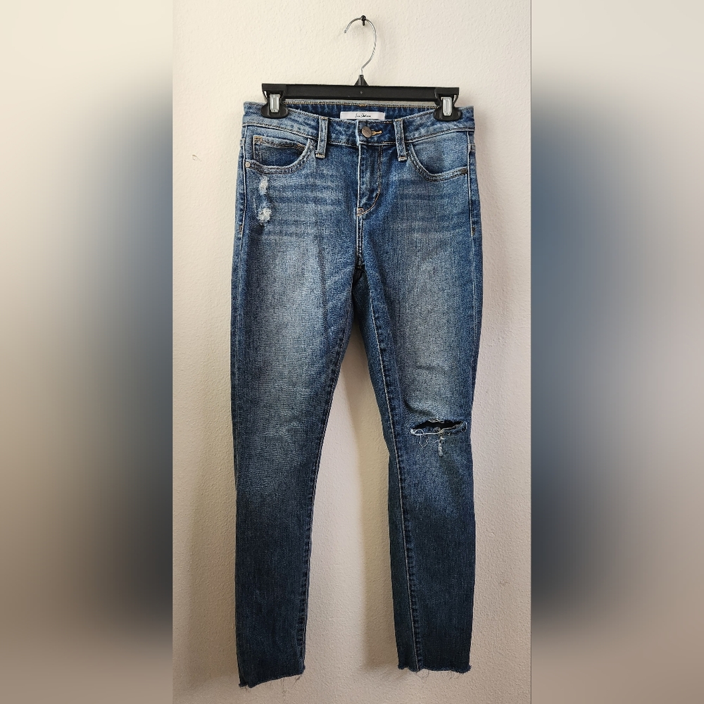 Sam Edelman Jeans Women's The Kitten‎ Mid-Rise Slim Denim Blue Size 26
